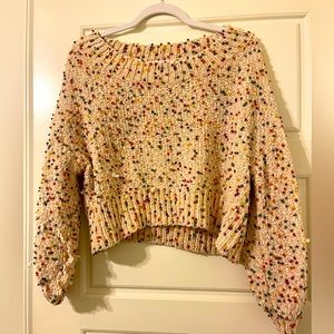 Confetti Cropped Sweater